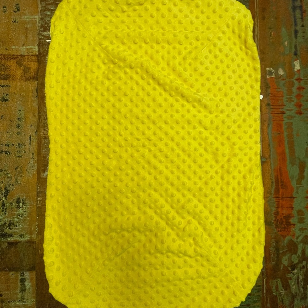 Yellow Minky Dot Newborn Lounger Cover